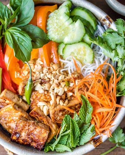 Vegan Bún Chay (Vietnamese Noodle Salad)