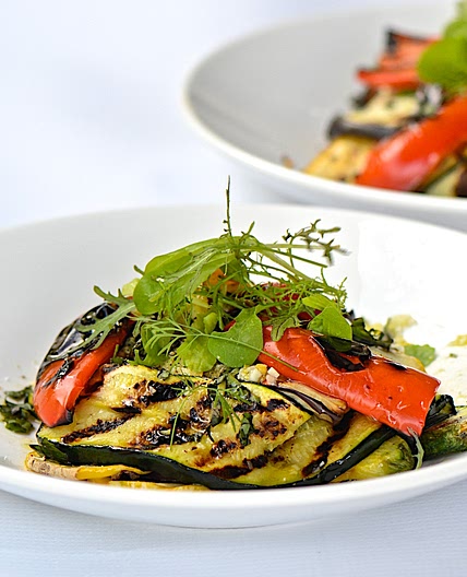 Grilled summer vegetables with couscous recipe