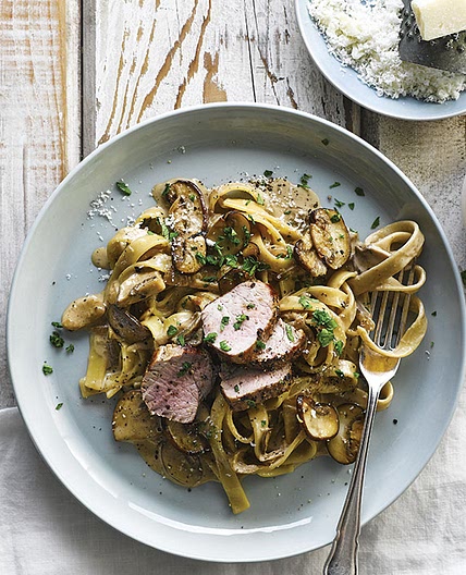 Creamy Pork Tagliatelle
