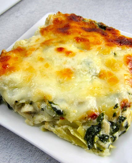 Spinach Artichoke Chicken Casserole - Keto and Low Carb