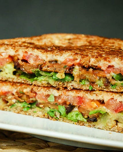Crispy Tempeh Arugula Sandwich with Garlic Truffle Aioli