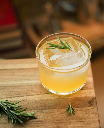 Curious Soft Cocktail :: Tangelo Rosemary Shrub