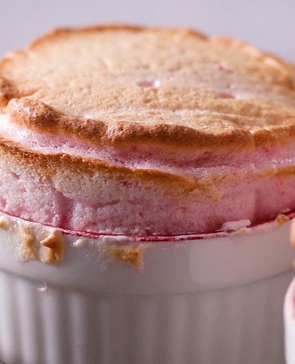 Strawberries And Cream Soufflé Recipe by Tasty