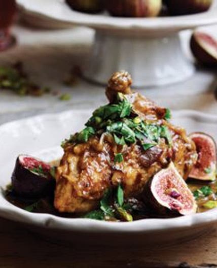 Pressure cooker chicken and fig tagine