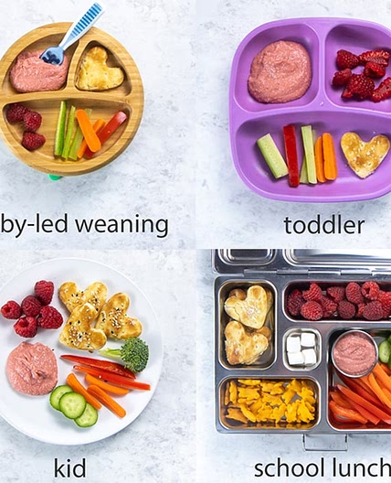 Beet Hummus for Baby, Toddler + Kids (Hidden Veggie) - Baby Foode