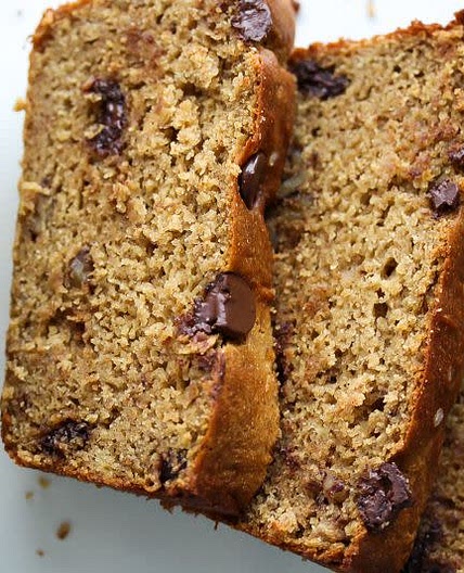 Chickpea banana chocolate bread