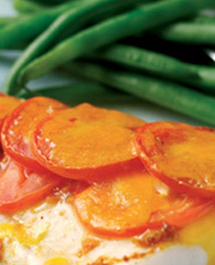 Cheese and tomato grilled fish - Change4Life