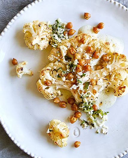 Roasted Cauliflower Steaks with Tabbouleh