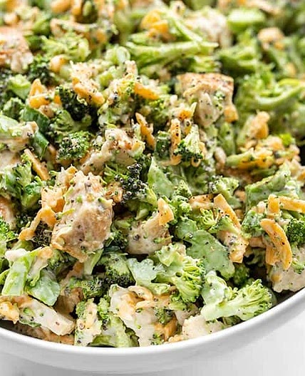 Broccoli Cheddar Chicken Salad