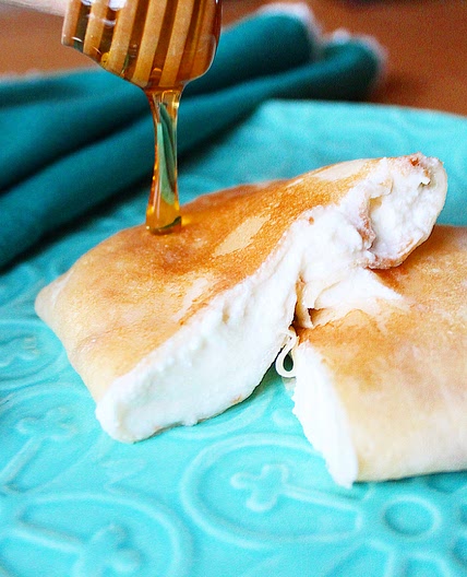 Honey Ricotta Stuffed Blini