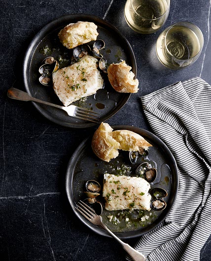 Cod Braised in Olive Oil and White Wine - Colavita Recipes