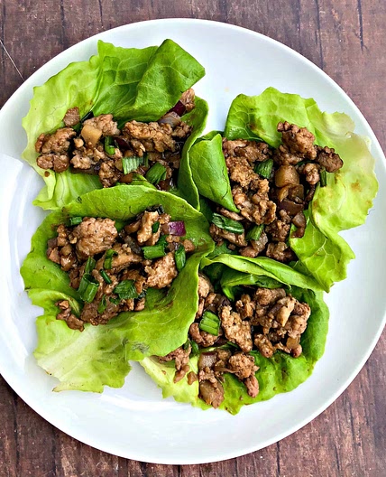 Easy, Keto Low-Carb PF Chang’s Chicken Lettuce Wraps with Video