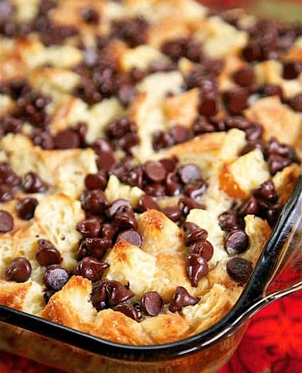 Chocolate Croissant Breakfast Bake