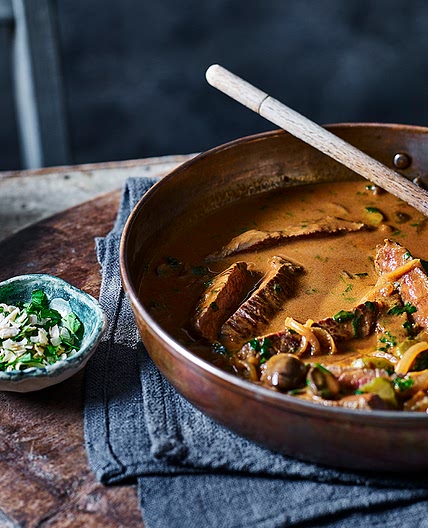 Beef stroganoff