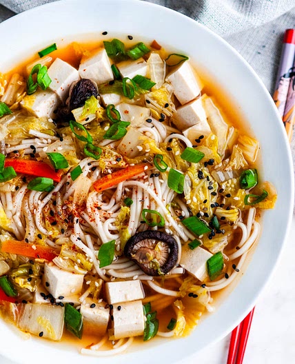 Shiitake Mushroom Udon Noodle Soup