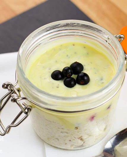 Apple and Blackcurrant Overnight Oats | Slimming & Weight Watchers Friendly