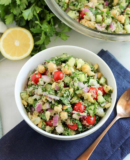 Amaranth Tabbouleh with Chickpeas