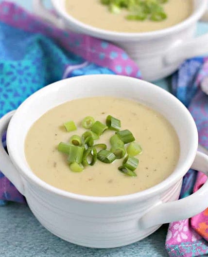 Instant Pot Vegan Potato Leek Soup