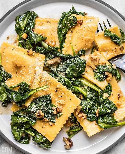 Ravioli with Sage Brown Butter Sauce