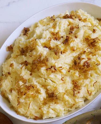 Mashed Potatoes with Caramelized Shallots