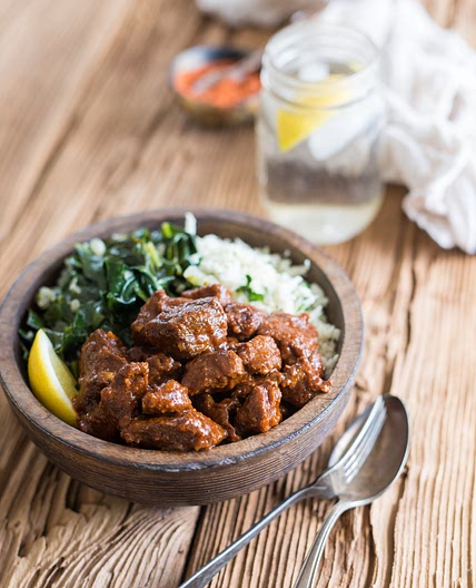 Ethiopian Beef Stew & Collard Greens (Paleo, Whole30)