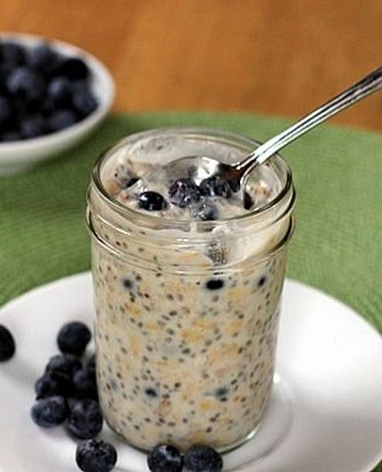Blueberry Maple Refrigerator Oatmeal