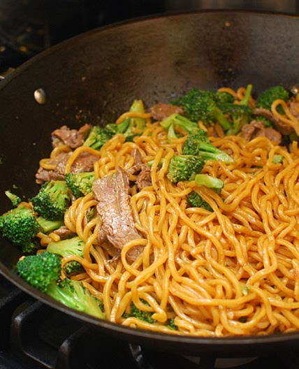 Stir-Fried Lo Mein With Beef and Broccoli Recipe