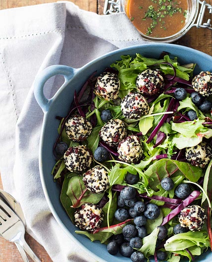 Warm Goat Cheese Salad