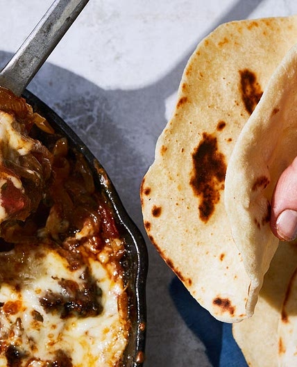 Taco Norteños with Bacon-Fat Flour Tortillas