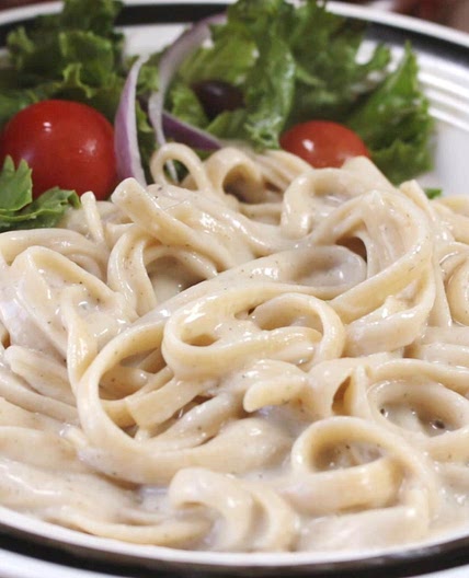 Vegan Fettuccine Alfredo Pasta Recipe by Tasty