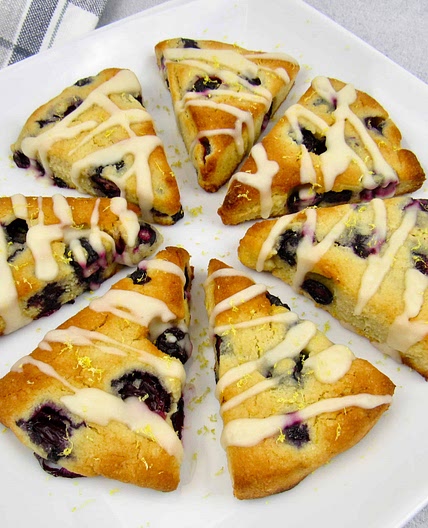 Keto Blueberry Lemon Scones (Gluten-Free)