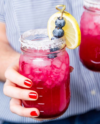 Blueberry Lemonade Margaritas