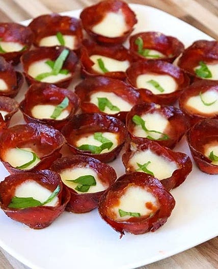 Keto Pepperoni Pizza Bites