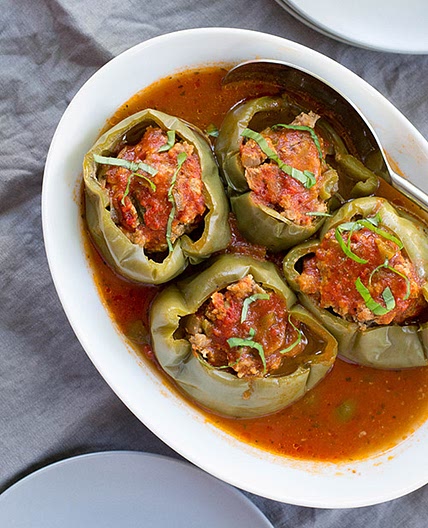 Slow Cooker Stuffed Peppers (Freezer-Friendly!)