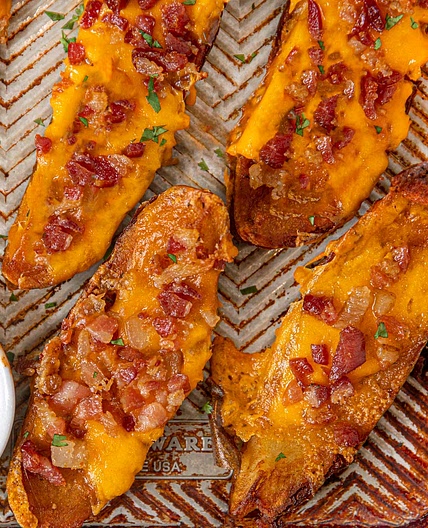 Cheddar Bacon Potato Wedges