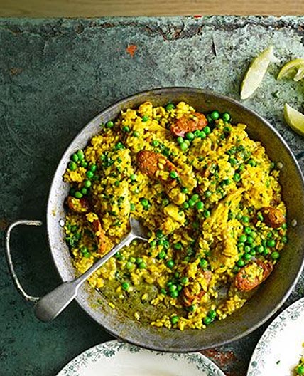 Chicken & chorizo paella