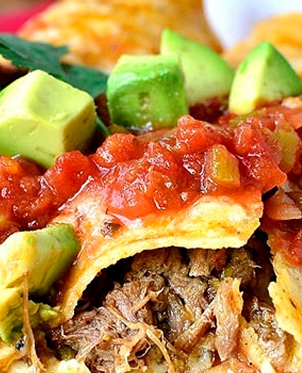 Pulled Moose Enchiladas