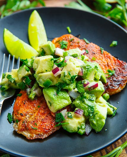 Blackened Salmon with Avocado Salsa