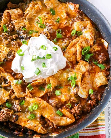 Easy Beef Burrito Skillet