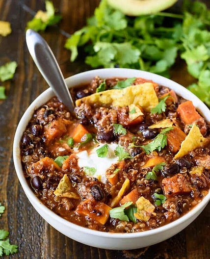 Slow Cooker Turkey Chili with Sweet Potatoes