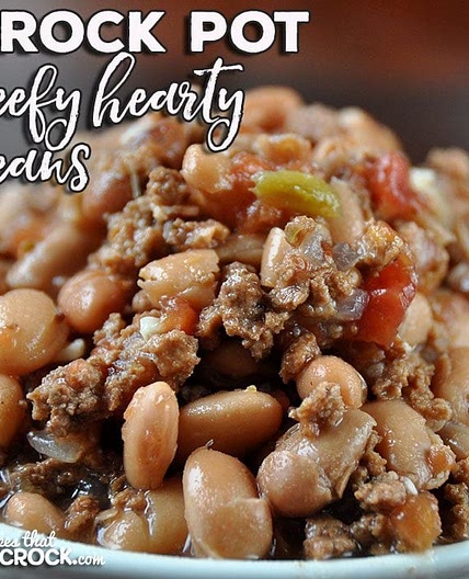 Crock Pot Beefy Hearty Beans