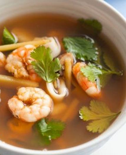Tom yum seafood soup