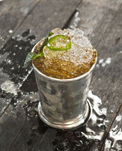 Jalapeño-Spiked Bourbon Julep