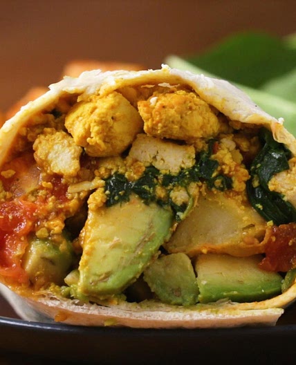 Tofu Scramble Breakfast Burrito Recipe by Tasty