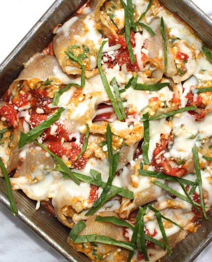 Low FODMAP Pumpkin Spinach Stuffed Shells (my version)