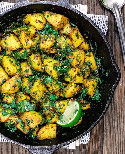 Batata Harra: Middle Eastern Skillet Potatoes