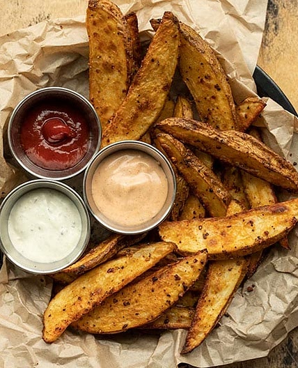 Oven Baked Steak Fries