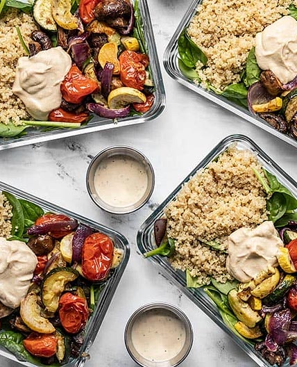 Roasted Vegetable Salad Meal Prep