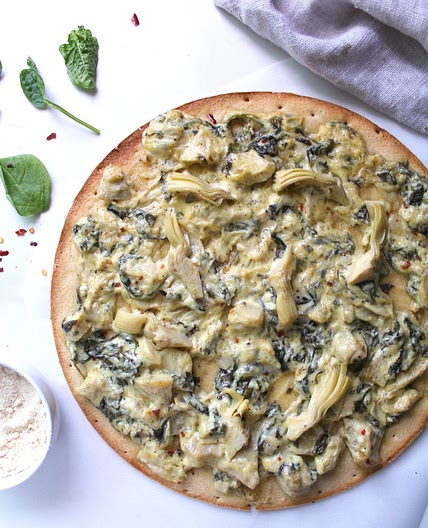Spinach and Artichoke Flatbread