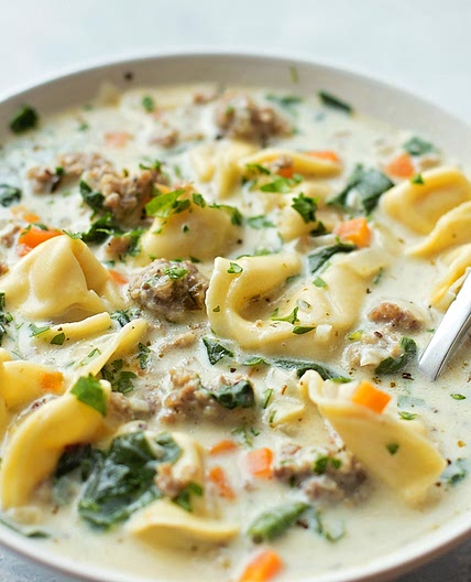 Creamy Sausage Tortellini Soup Recipe